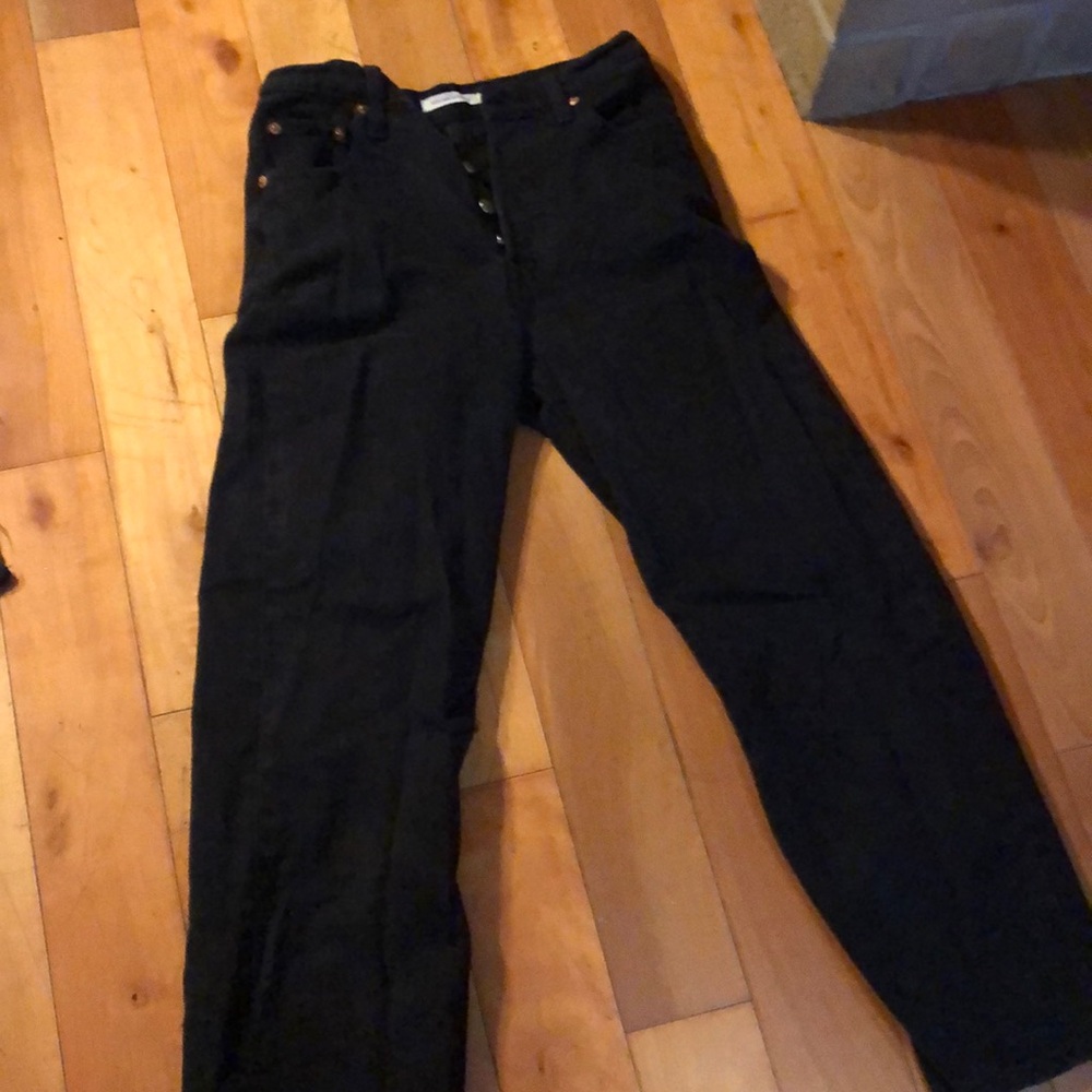 Levi’s straight cut rib cage with button fly